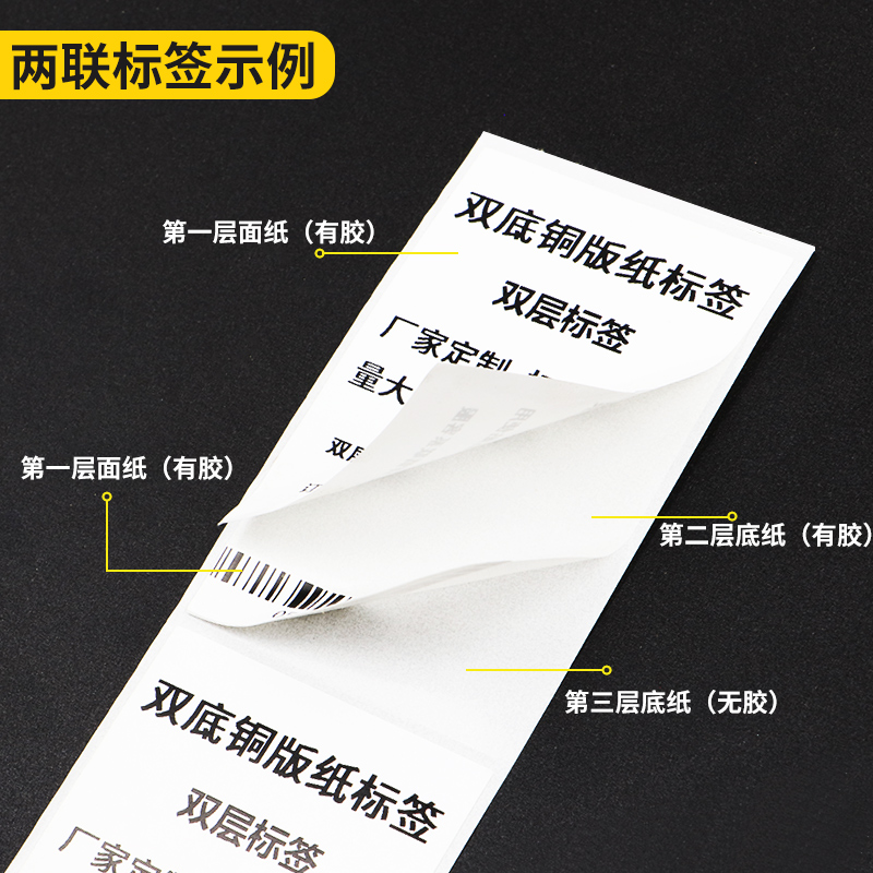 雙底銅版紙標簽